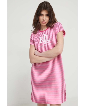 Lauren Ralph Lauren koszula nocna damska kolor różowy ILN32311