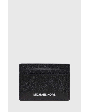 MICHAEL Michael Kors etui na karty skórzane kolor czarny