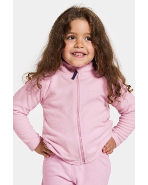 Didriksons bluza dziecięca MONTE KIDS FZ 10 kolor różowy gładka