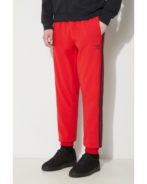 adidas Originals spodnie dresowe kolor czerwony z aplikacją IS2808