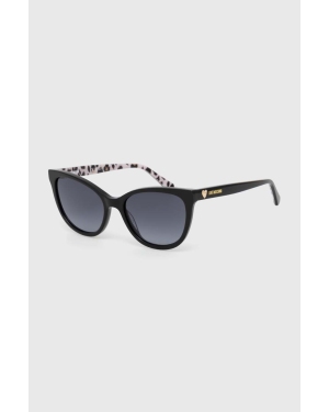 Love Moschino okulary przeciwsłoneczne damskie kolor czarny MOL072/S