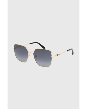 Love Moschino okulary przeciwsłoneczne damskie kolor złoty MOL075/S