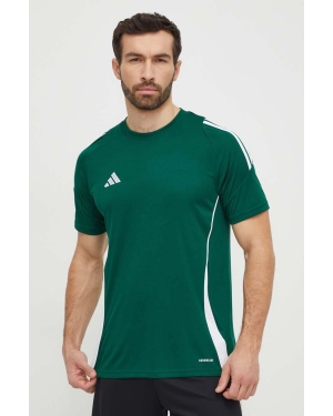 adidas Performance t-shirt treningowy Tiro 24 kolor zielony z aplikacją IS1017