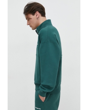 Abercrombie & Fitch bluza męska kolor zielony gładka