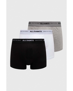 AllSaints bokserki bawełniane UNDERGROUND 3-pack kolor czarny