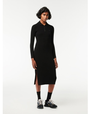 Lacoste Sukienka codzienna EF0632 Czarny Slim Fit