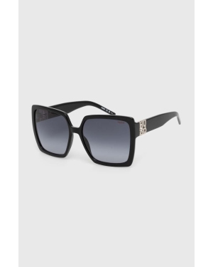 HUGO okulary przeciwsłoneczne damskie kolor czarny HG 1285/S