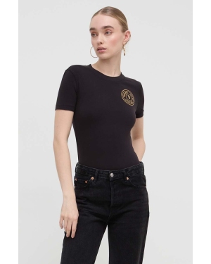 Versace Jeans Couture t-shirt damski kolor czarny 76HAHT02 CJ03T