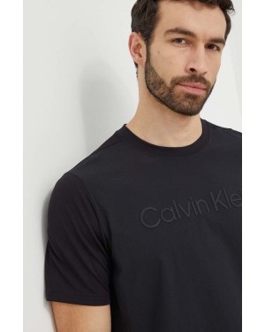 Calvin Klein Performance t-shirt treningowy kolor czarny z aplikacją