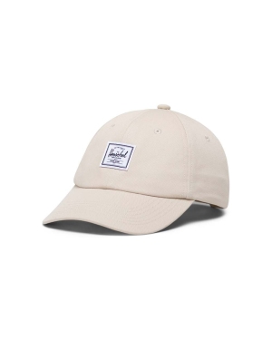 Herschel czapka z daszkiem Sylas Classic Cap kolor beżowy gładka