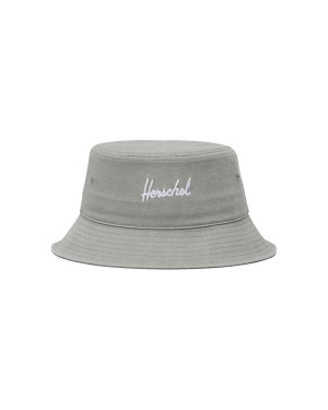 Herschel kapelusz Norman Stonewash kolor szary bawełniany