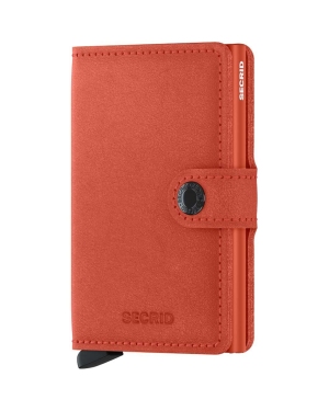 Secrid portfel skórzany Miniwallet Original Orange kolor pomarańczowy