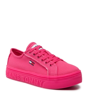 Tommy Jeans Tenisówki Mono Color Flatform EN0EN01823 Różowy
