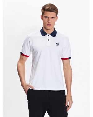 North Sails Polo Graphic 692400 Biały Regular Fit