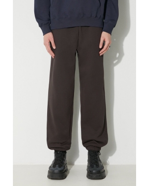 Wood Wood spodnie dresowe bawełniane Cal Joggers kolor brązowy gładkie 10275000.2424