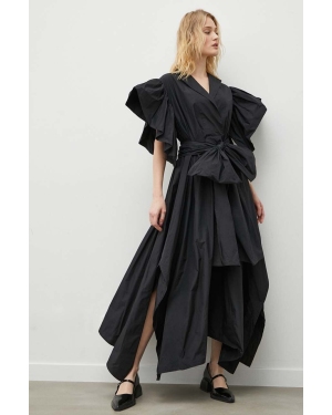 MMC STUDIO sukienka kolor czarny mini oversize