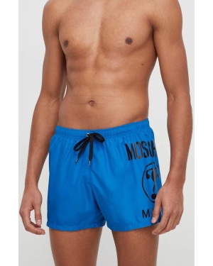 Moschino Underwear szorty kąpielowe kolor niebieski