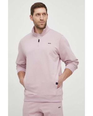 BALR. bluza bawełniana męska kolor różowy gładka B126B 1001