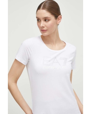 EA7 Emporio Armani t-shirt damski kolor biały
