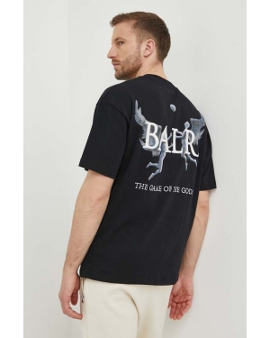 BALR. t-shirt bawełniany Game of the Gods męski kolor czarny z nadrukiem B1112 1240