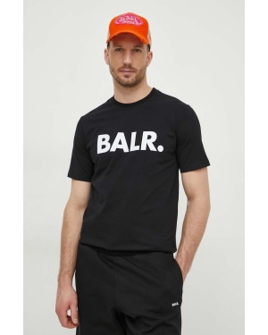 BALR. t-shirt bawełniany męski kolor czarny z nadrukiem B1112 1048