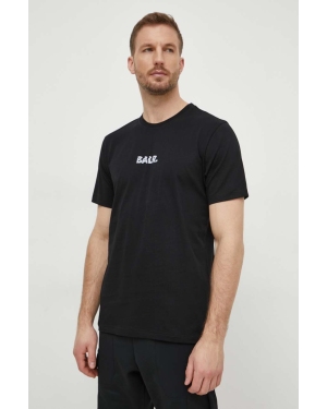 BALR. t-shirt bawełniany BALR. Glitch męski kolor czarny z nadrukiem B1112 1243