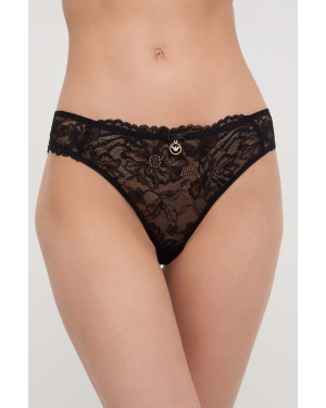 Emporio Armani Underwear figi kolor czarny z koronki