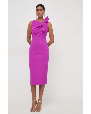 Nissa sukienka kolor fioletowy mini dopasowana RZ14787