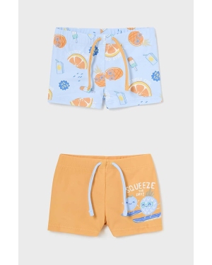 Mayoral kąpielówki niemowlęce 2-pack kolor pomarańczowy