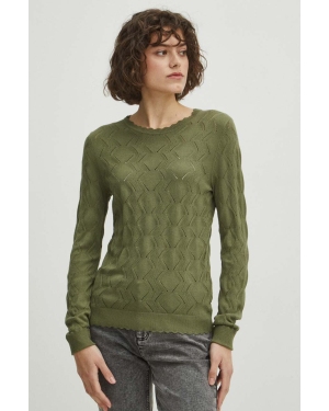 Medicine sweter damski kolor zielony lekki