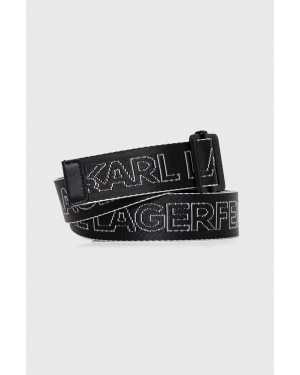 Karl Lagerfeld Jeans pasek damski kolor czarny