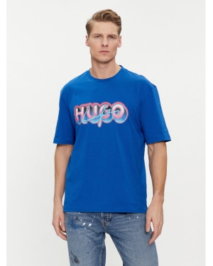 Hugo T-Shirt Nillumi 50515278 Niebieski Regular Fit