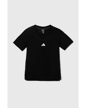 adidas t-shirt dziecięcy kolor czarny z nadrukiem