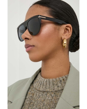 BOSS okulary przeciwsłoneczne damskie kolor czarny