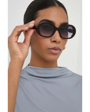 Chloé okulary przeciwsłoneczne damskie kolor brązowy