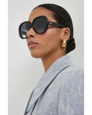 Chloé okulary przeciwsłoneczne damskie kolor czarny