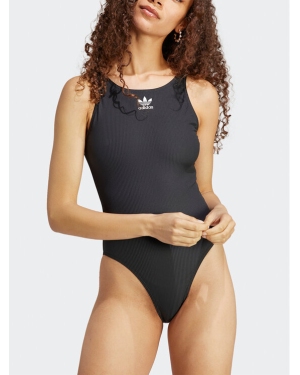 adidas Strój kąpielowy Adicolor Rib Swimsuit HS5395 Czarny