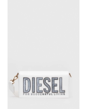 Diesel torebka skórzana kolor biały