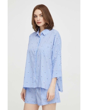 Dkny piżama damska kolor niebieski