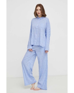 Dkny piżama damska kolor niebieski
