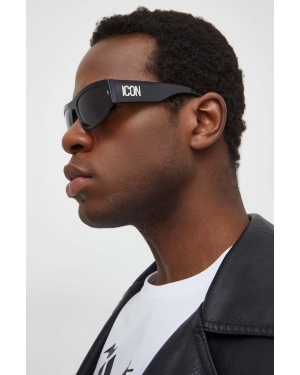 DSQUARED2 okulary przeciwsłoneczne męskie kolor czarny ICON 0016/S