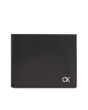 Calvin Klein Duży Portfel Męski Metal Ck K50K511693 Czarny