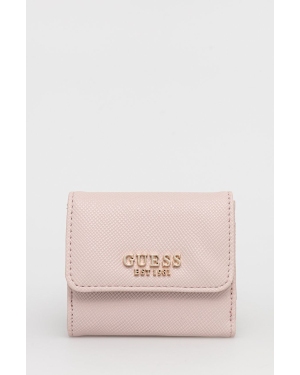 Guess portfel LAUREL damski kolor różowy SWZG85 00440