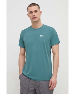 Jack Wolfskin t-shirt sportowy Prelight Trail kolor zielony gładki 1810131