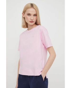 Joop! t-shirt bawełniany damski kolor różowy 3004035610017030