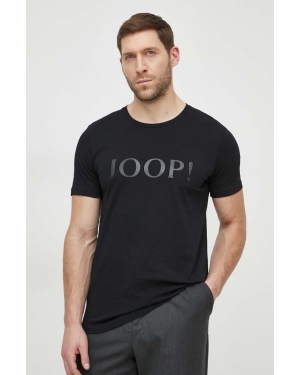 Joop! t-shirt bawełniany męski kolor czarny z nadrukiem