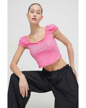 Juicy Couture top damski kolor różowy