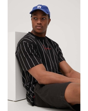 Karl Kani t-shirt bawełniany kolor czarny z aplikacją