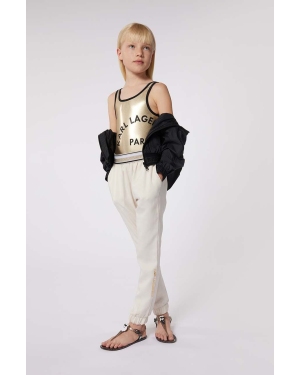 Karl Lagerfeld jednoczęściowy strój kąpielowy dziecięcy kolor złoty