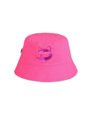 Karl Lagerfeld kapelusz bawełniany dziecięcy kolor różowy bawełniany